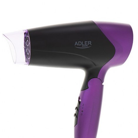 Adler | Hair Dryer | AD 2260 | 1600 W | Number of temperature settings 2 | Black/Purple - 6